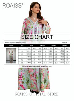 Women's V-Neck Long-Sleeved Dress Floral Pattern Embroidery Front Arabian Robe - pzsku/Z8CCE0AB533B60D9ABED0Z/45/_/1736414691/c32546fa-433e-405e-b056-059385f0080f