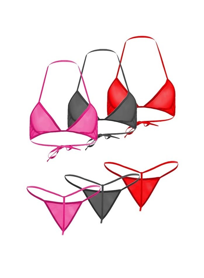 Accessorize Kingdom Accessorize Kingdom Women Sheer Lingerie Set Combo  - Image 2