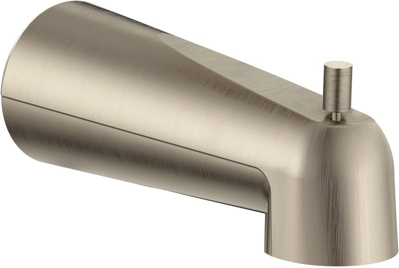 Moen Tub Spout for Shower or Bathtub 7Inch Spout Length Brushed Nickel 3839BN - Image 2