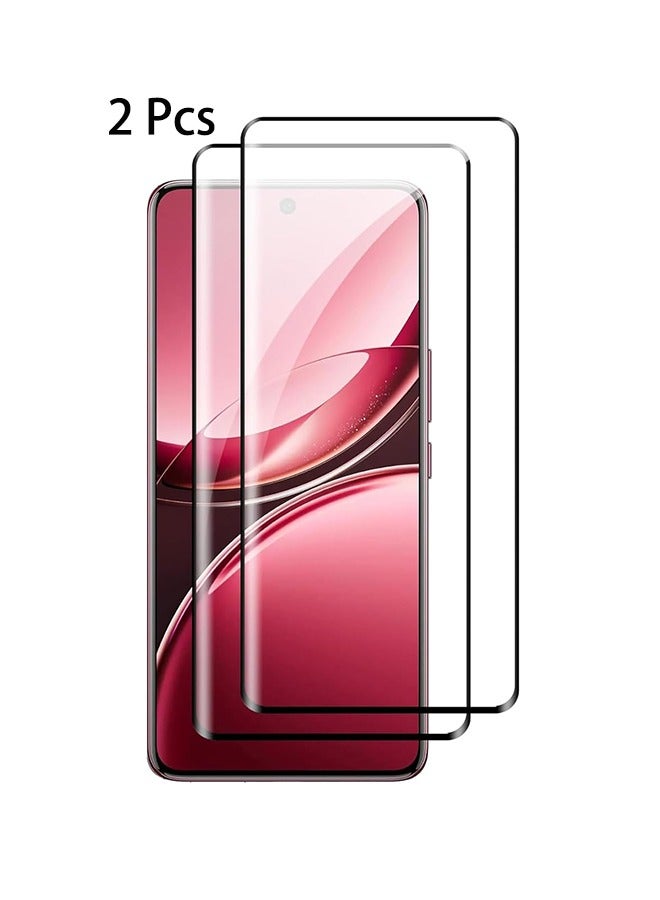 DUSALA حماية شاشة Vivo V50 5G - عبوة 2، زجاج مقسى 9H لحماية الشاشة لـ Vivo V50 5G، فيلم حراسة حواف منحنية 3D متميز، صديق للحافظة، فيلم مضاد للخدش (لاصق حواف) - Image 1