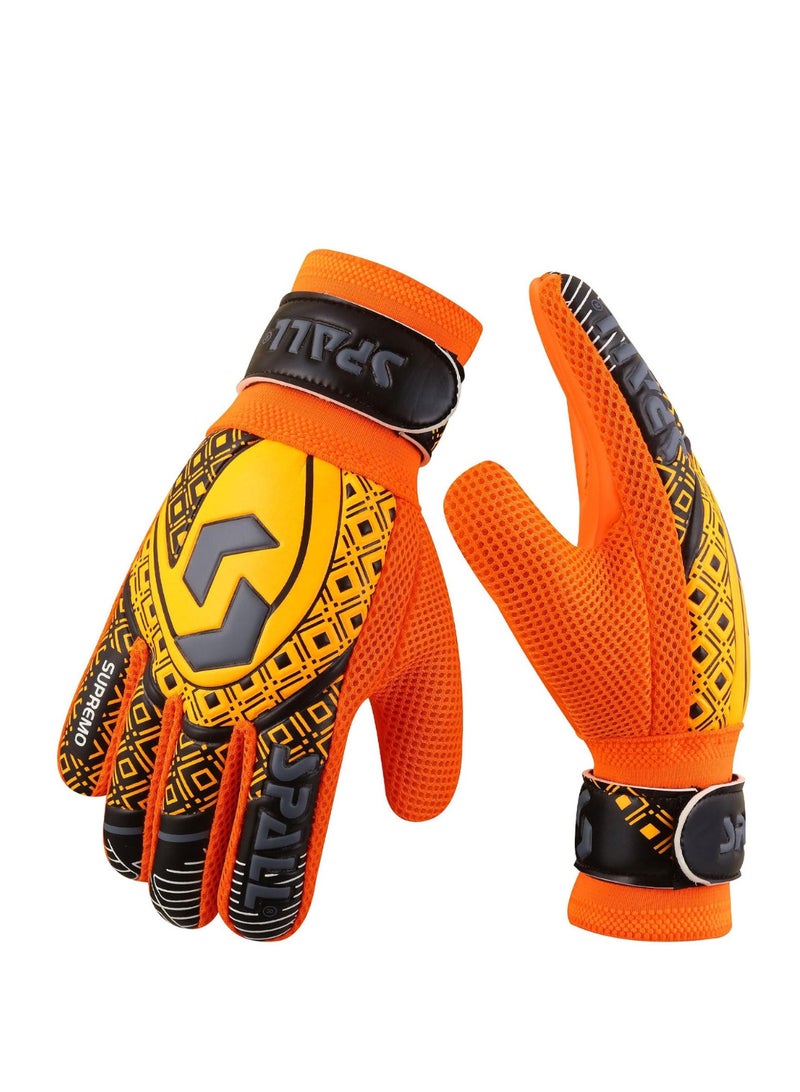 سبال قفازات حارس المرمى قبضة قوية مع حماية مزدوجة للمعصم والعمود الفقري للإصبع تمنع الإصابات من أجل أقوى عمليات الإنقاذ قفازات تدريب حارس المرمى للشباب والكبار - Image 2