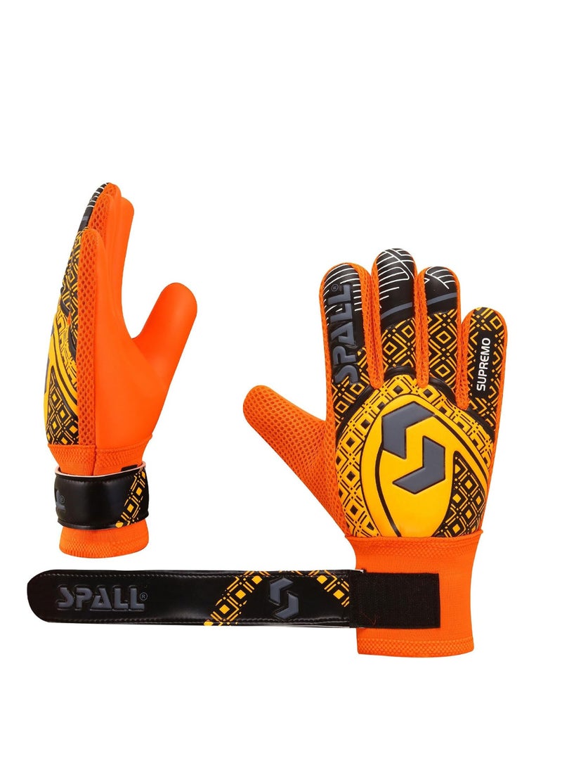 سبال قفازات حارس المرمى قبضة قوية مع حماية مزدوجة للمعصم والعمود الفقري للإصبع تمنع الإصابات من أجل أقوى عمليات الإنقاذ قفازات تدريب حارس المرمى للشباب والكبار - Image 3