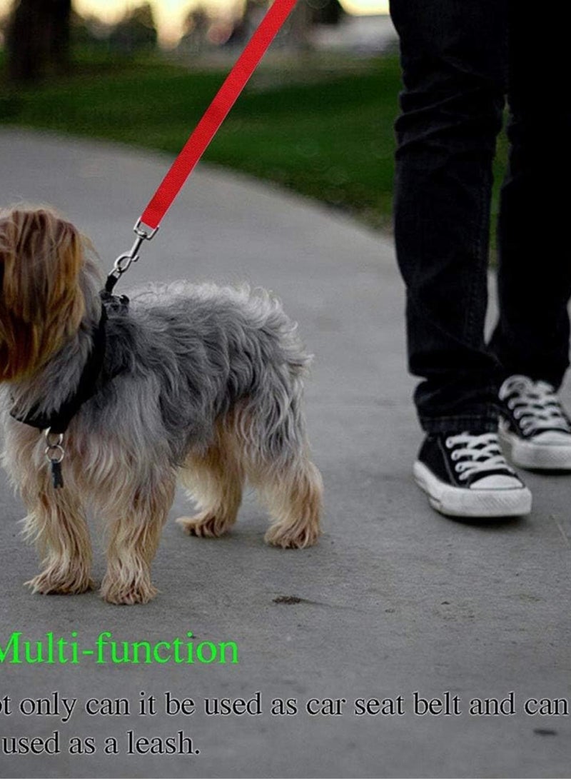 GGOOT Pet Rope Pet Products Universal Practical Cat Dog Safety Adjustable Car Seat Belt Harness Leash Puppy Seat-belt Travel Clip Strap Leads Pet Traction Rope(Red)  - Image 5