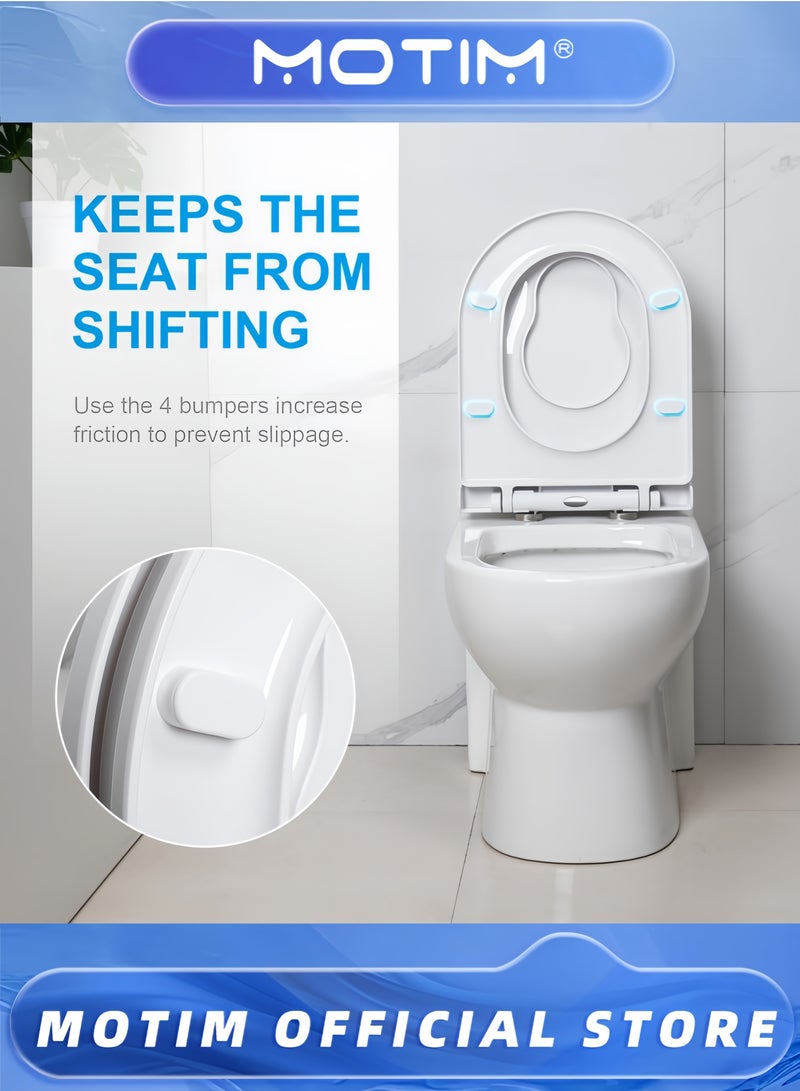 Motim Potty Training 2 in 1 Seat with Quick Release Soft Close Toilet Seat with Built-in Child Seat Family Toilet Seat - Image 4