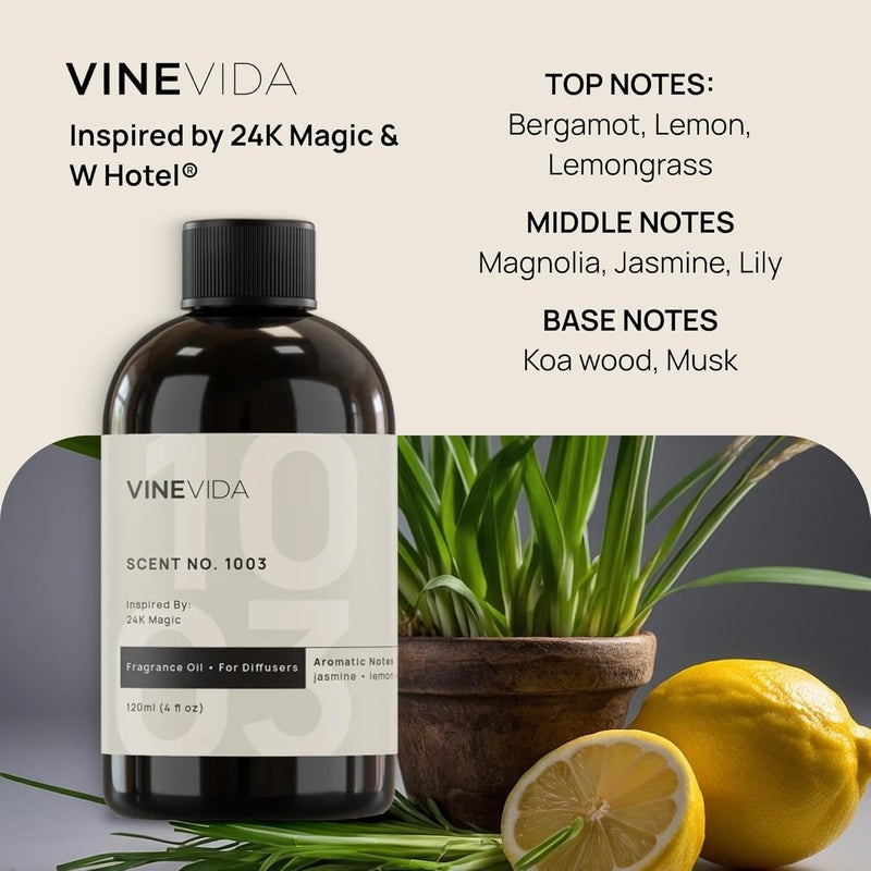 VINEVIDA (4oz) - Hotel Fragrance Diffuser Oil - Home Scent Diffusers - Cold Air Diffuser Oil - Hotel Scent Essential Oil - Smell No.1003 Inspired by W Hotel - Image 2