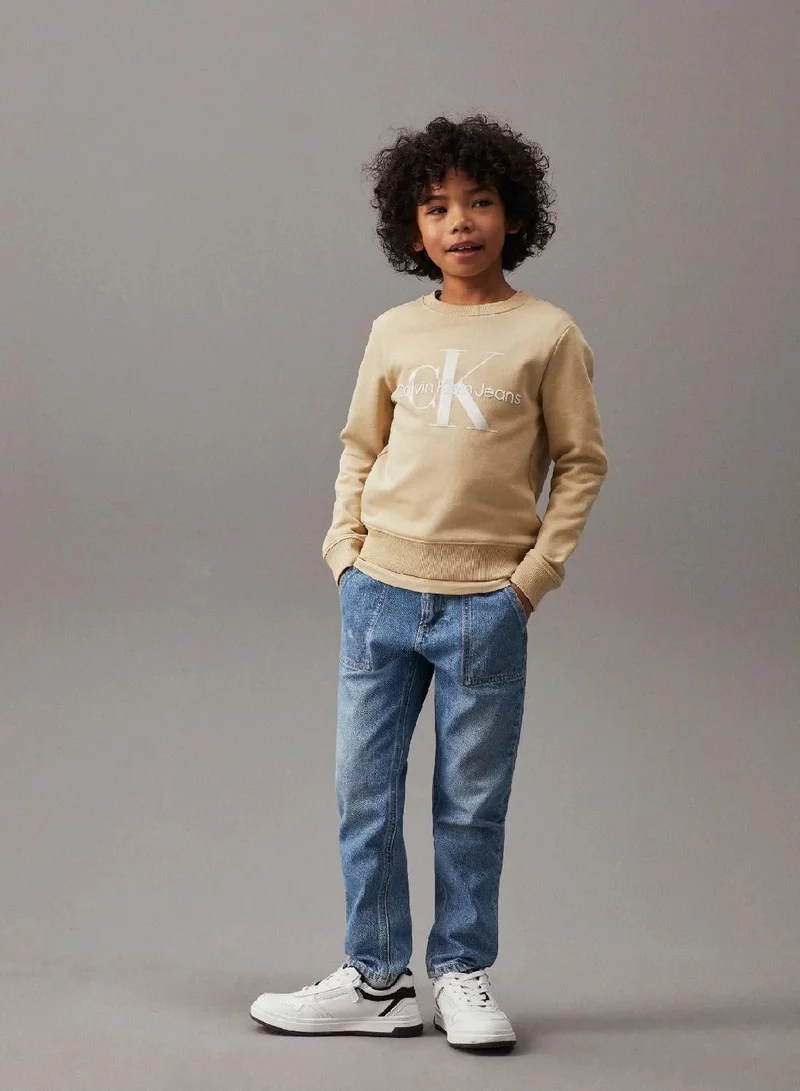Calvin Klein Jeans  Unisex Logo Sweatshirt  | Best Price UAE