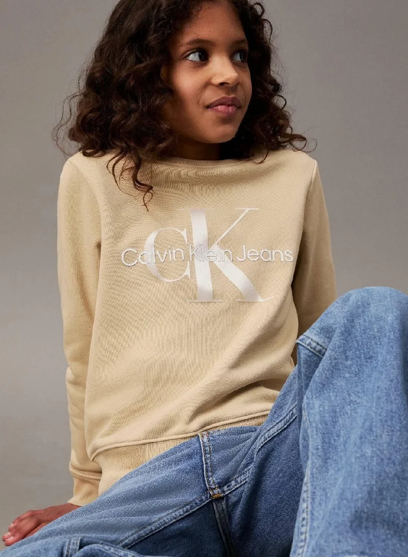 Calvin Klein Jeans  Unisex Logo Sweatshirt  | Best Price UAE