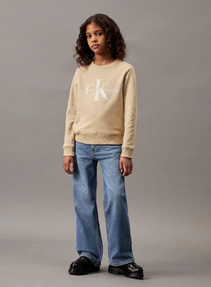 Calvin Klein Jeans  Unisex Logo Sweatshirt  | Best Price UAE