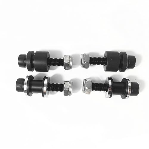 Fjpacemt Detachable 4-Point Docking Hardware Kits Compatible for Harley Fatboy Breakout Street Bob Heritage Softail Low Rider Sport Glide 07-23, Sissy Bar Tour Rack Docking Points Mount Bolts (Black) - Image 2