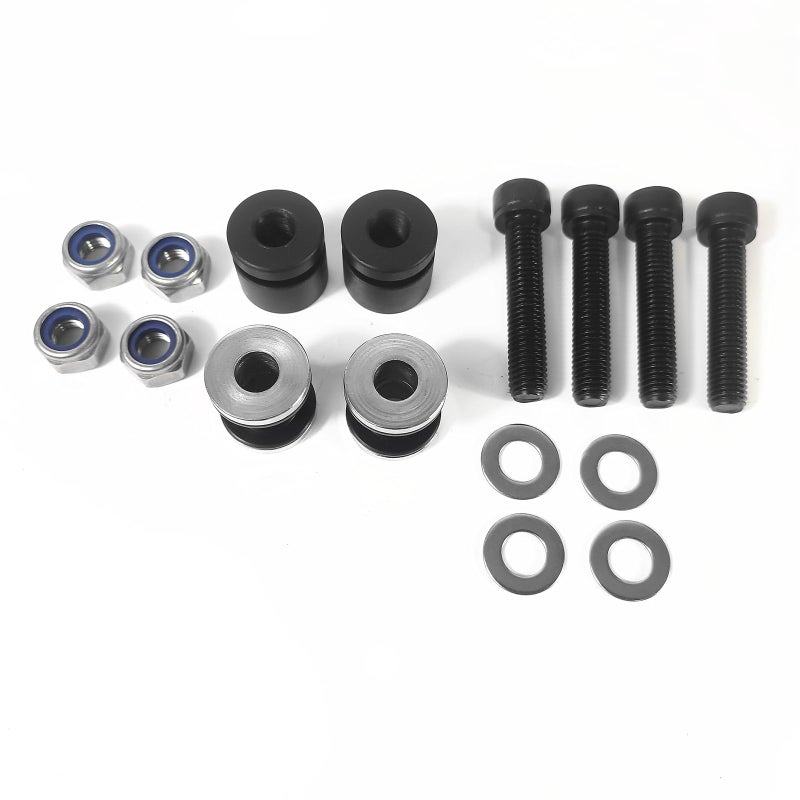 Fjpacemt Detachable 4-Point Docking Hardware Kits Compatible for Harley Fatboy Breakout Street Bob Heritage Softail Low Rider Sport Glide 07-23, Sissy Bar Tour Rack Docking Points Mount Bolts (Black) - Image 5