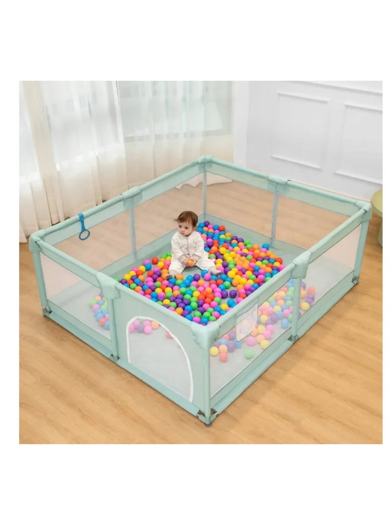 Square children's playpen, 180*150 with 30 balls - Image 2
