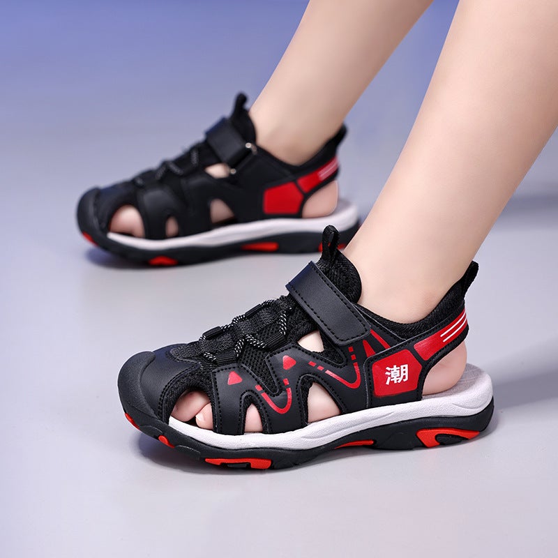 Fashionable Closed-Toe Sandals With Buckle Straps For Boys And Girls, Children'S Beach Shoes, New Model Direct From Manufacturer, Children'S Shoes - Image 4