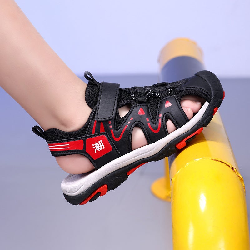 Fashionable Closed-Toe Sandals With Buckle Straps For Boys And Girls, Children'S Beach Shoes, New Model Direct From Manufacturer, Children'S Shoes - Image 3