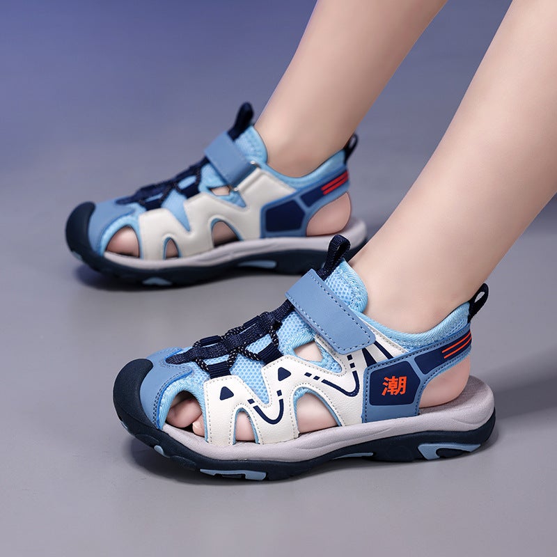 Fashionable Closed-Toe Sandals With Buckle Straps For Boys And Girls, Children'S Beach Shoes, New Model Direct From Manufacturer, Children'S Shoes - Image 2