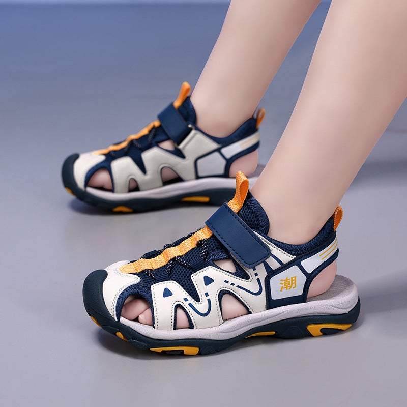 Fashionable Closed-Toe Sandals With Buckle Straps For Boys And Girls, Children'S Beach Shoes, New Model Direct From Manufacturer, Children'S Shoes - Image 5