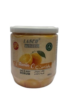 LASER WHITE Vitamin C Scrub Removes Excess Oil And Black Spots Whitening Face And Body 