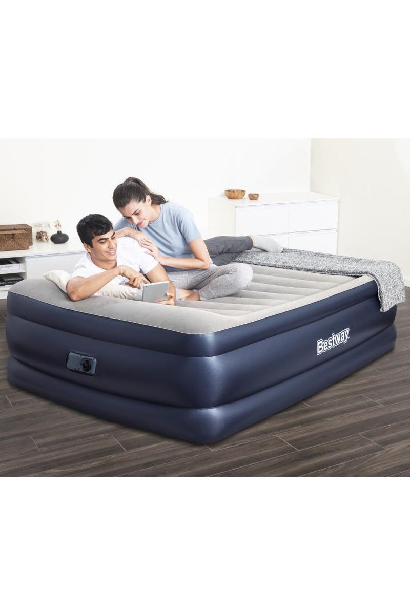 Bestway Bestway Airbed Queen Built-In  Ac Pump 203x152x61cm | Air Mattress | Inflatable Mattress | Air Bed For Indoor and Outdoor Camping - Image 2