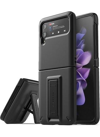 QuickStand Modern Protective Case for Samsung Galaxy Z Flip 3 5G (2021) with Kickstand - Matte Black - pzsku/Z8CCEAAD54D8FF7F30023Z/45/_/1641468138/2e69d3a0-99c3-456b-9350-cf9b4c838fbf