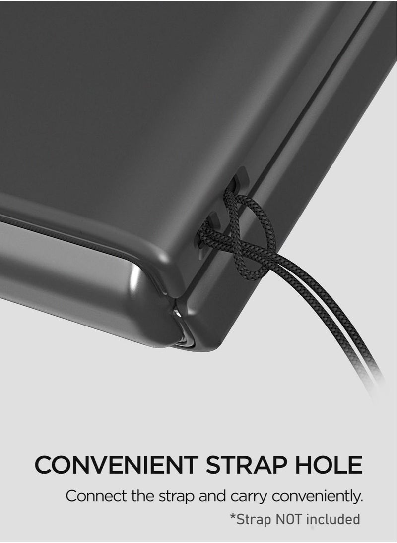 VRS Design QuickStand Modern Protective Case for Samsung Galaxy Z Flip 3 5G (2021) with Kickstand - Matte Black  - Image 5