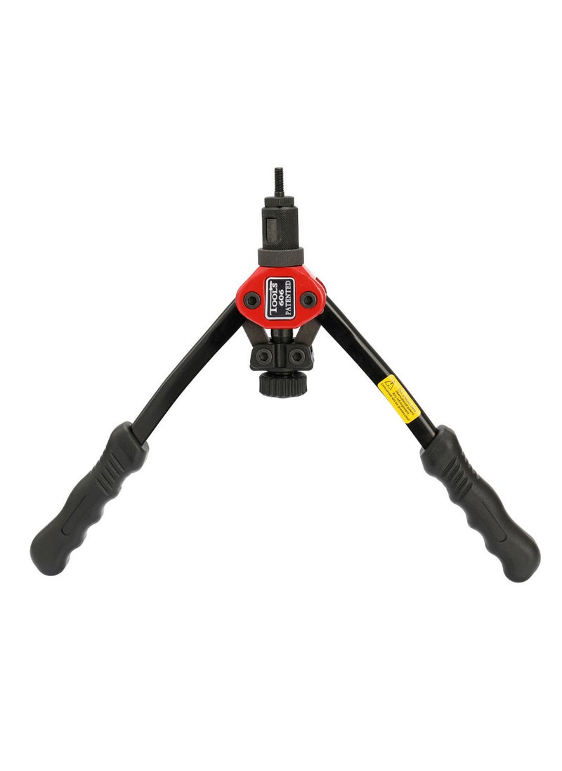 Generic - 12in Labor-saving Hand Riveter BT-606 Double Insert Manual Rivet Machine Riveting Tools with Nuts - Image 1