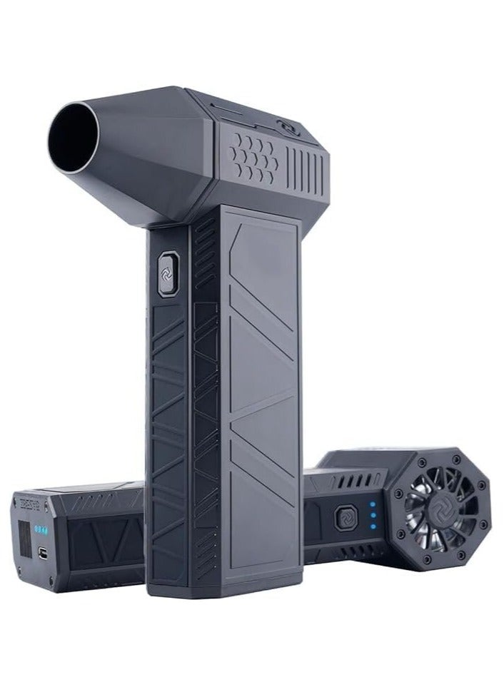 XIPH Jet Dry Mini Blower, 130000 RPM Portable Mini Jet Blower, Super Jet Fan Adjustable Speeds and Rechargeable, Cordless Jet Blower Car Dryer with Large Battery, and Type-C Fast Charging  - Image 1