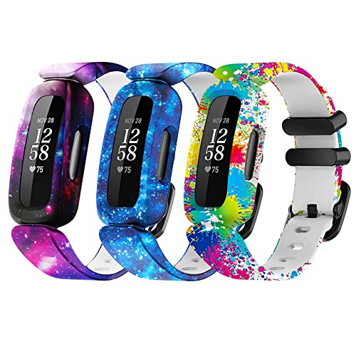 honecumi أشرطة استبدال honecumi لساعة Fitbit Ace 3 - أشرطة ملونة لساعة Ace 3 - أشرطة رياضية صديقة للبشرة مقاومة للماء من السيليكون لساعة Ace 3 - ملحقات سوار ساعة - Image 1