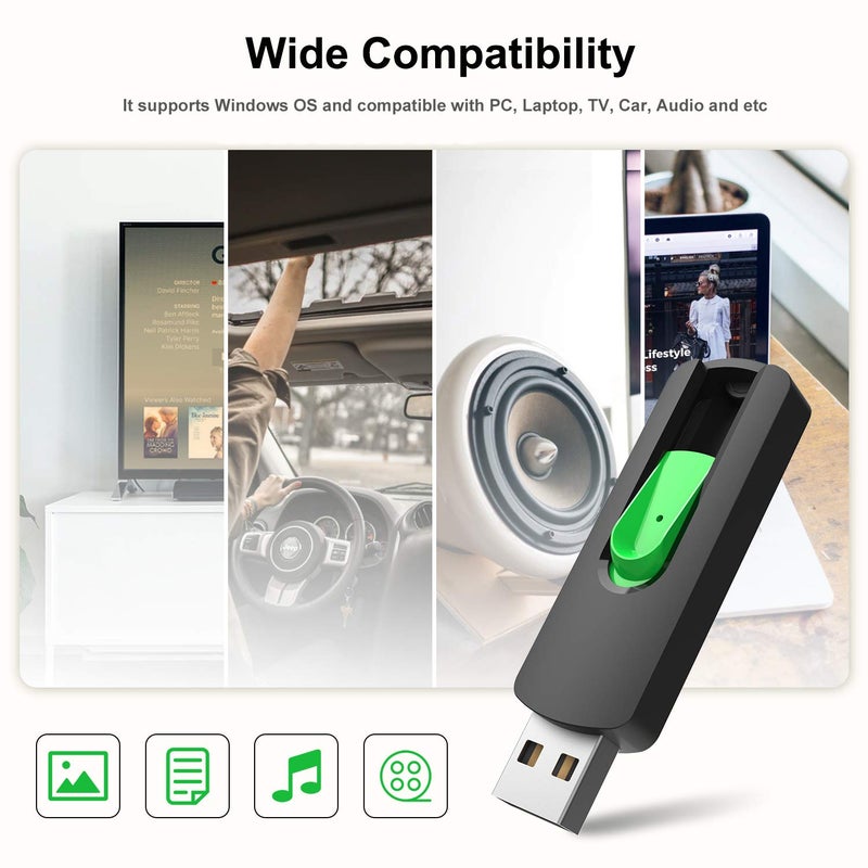 Aiibe 128GB Flash Drive Aiibe USB Flash Drive 128 GB Thumb Drive USB 2.0 Memory Stick Zip Drive Backup Jump Drive Single 128GB 128G USB Drive for PC Laptop - Image 4