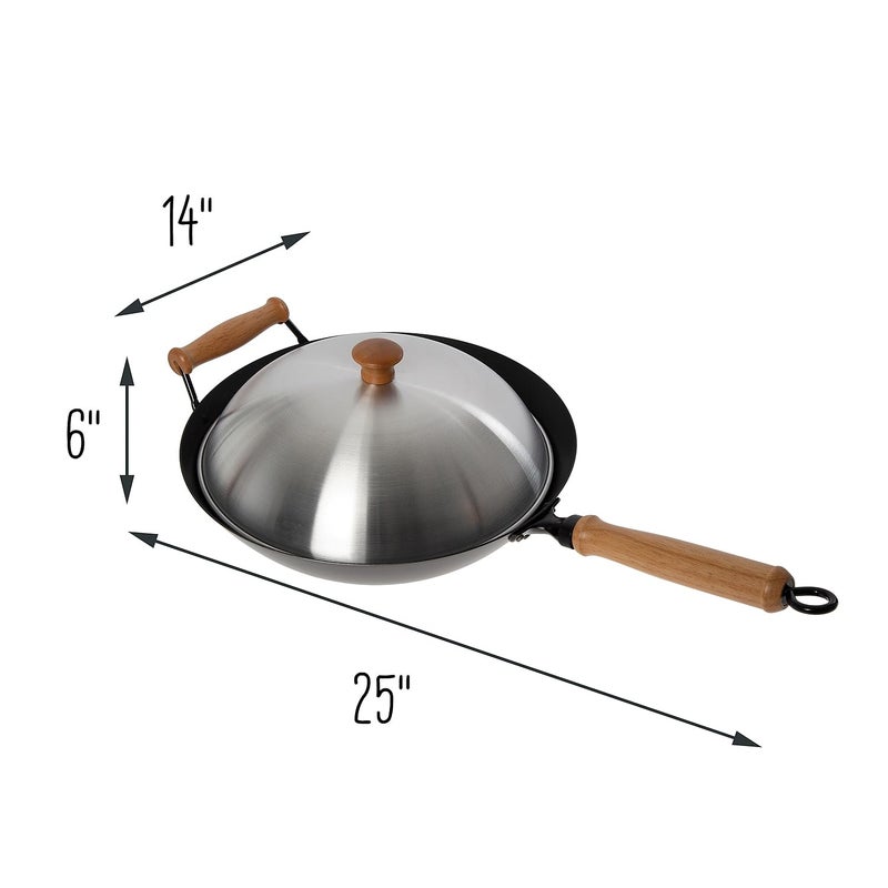 Joyce Chen 22-9938, Pro Chef 14 Inch 10 Piece Excalibur Non-Stick Wok Set - Image 3