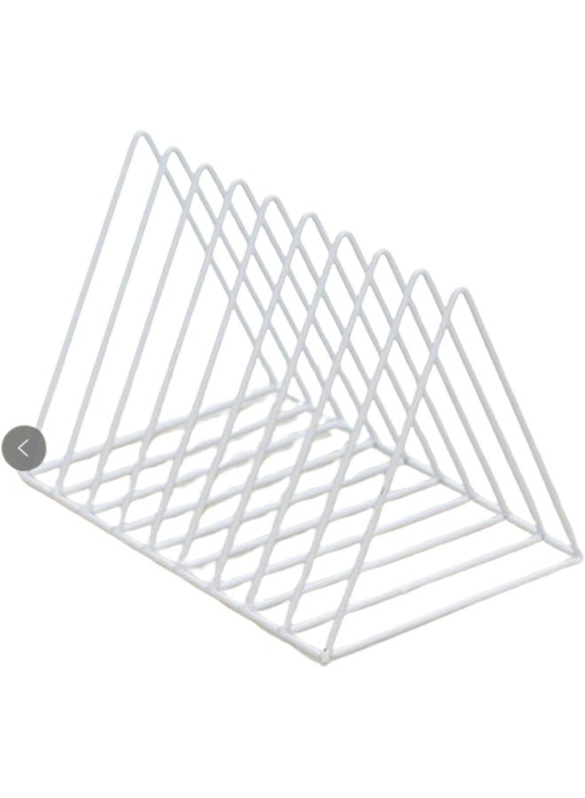 Skywin Skywin Record Vinyl Storage Rack Triangle - 2 Pack Vinyl Record Holder Stand Holds Up to 60 Albums - Space Saving Vinyl Rack Lets You Easily Get Albums (White) 