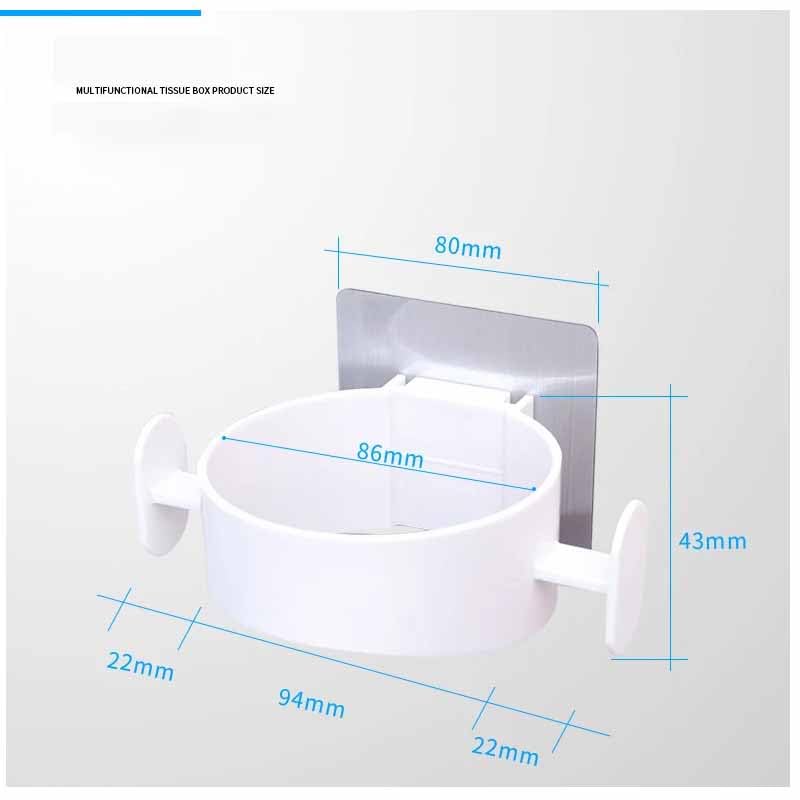 TGOPIT Hair Dryer Holder Wall Mounted Holder Station, Wall Hanging Hairdryer Stand, Hair Styling Tool Storage Organizer, Adhesive Hair Dryer Stand, Hair Dryer Rack for Bathroom - Image 1