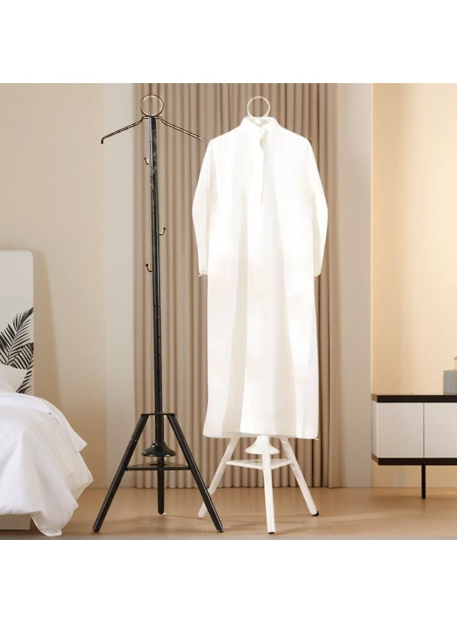 Iron Freestanding Clothes Hanger Rack, Black - Image 4