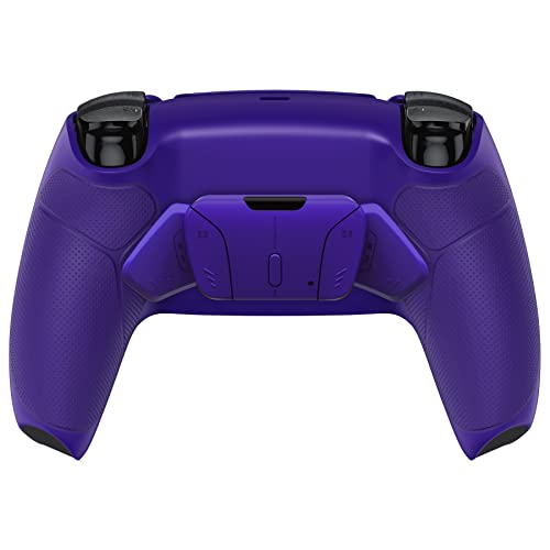 eXtremeRate Galactic Purple Rubberized Grip Programable RISE4 V3 Remap Kit for PS5 Controller BDM-030 040 050, Upgrade Board Redesigned Bottom Shell 4 Back Buttons for PS5 Controller - NO Controller - Image 4