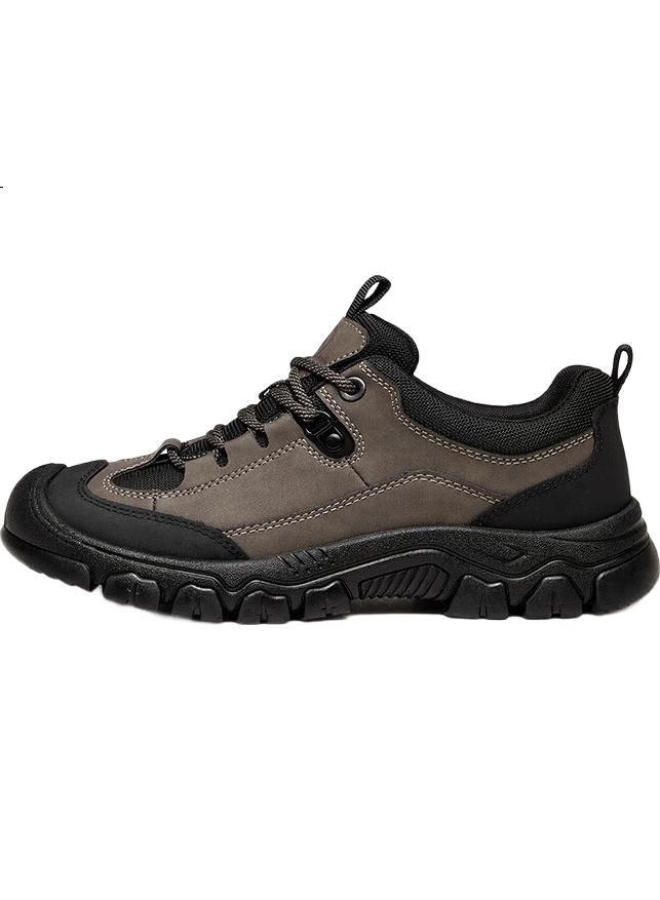 CAMELJEANS Camel Men'S Casual Outdoor Hiking Shoes With Thick Anti-Slip Shock Absorbing Sole P14A379617 Dark Grey Size 43 - Image 1