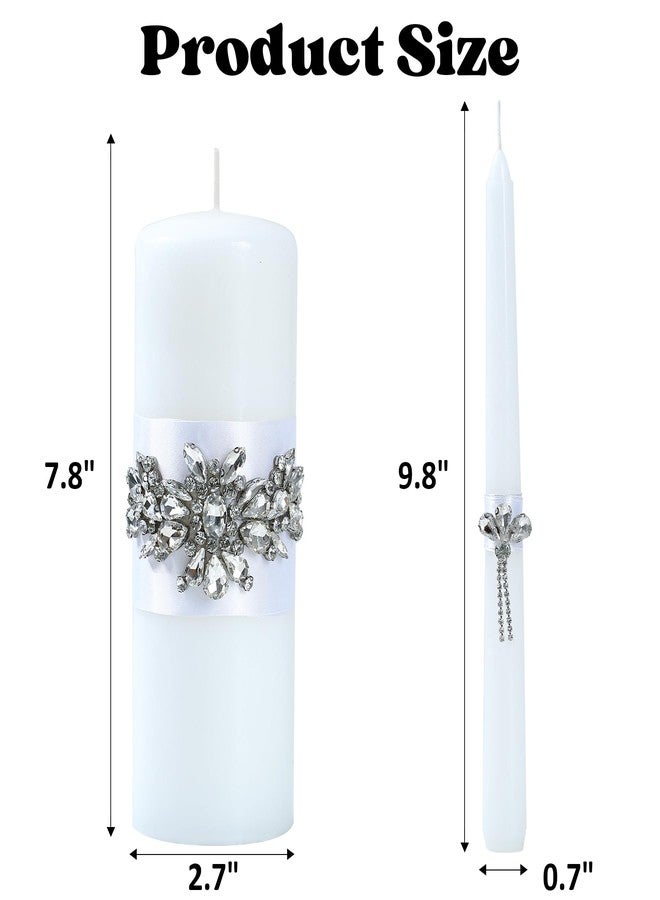 Ohmique Unity Wedding Candle Set - 1 Pillar & 2 Taper Candles for Ceremony - Image 2