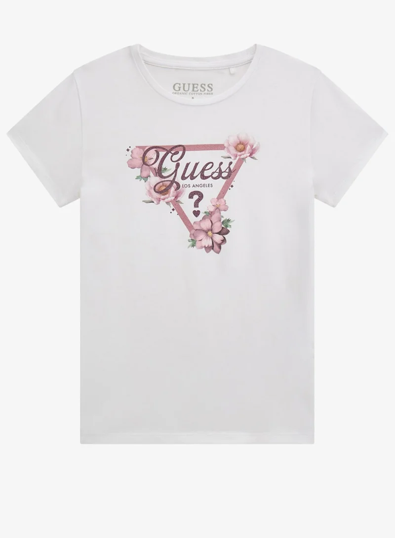 GUESS Kids Graphic Crew neck T-Shirt