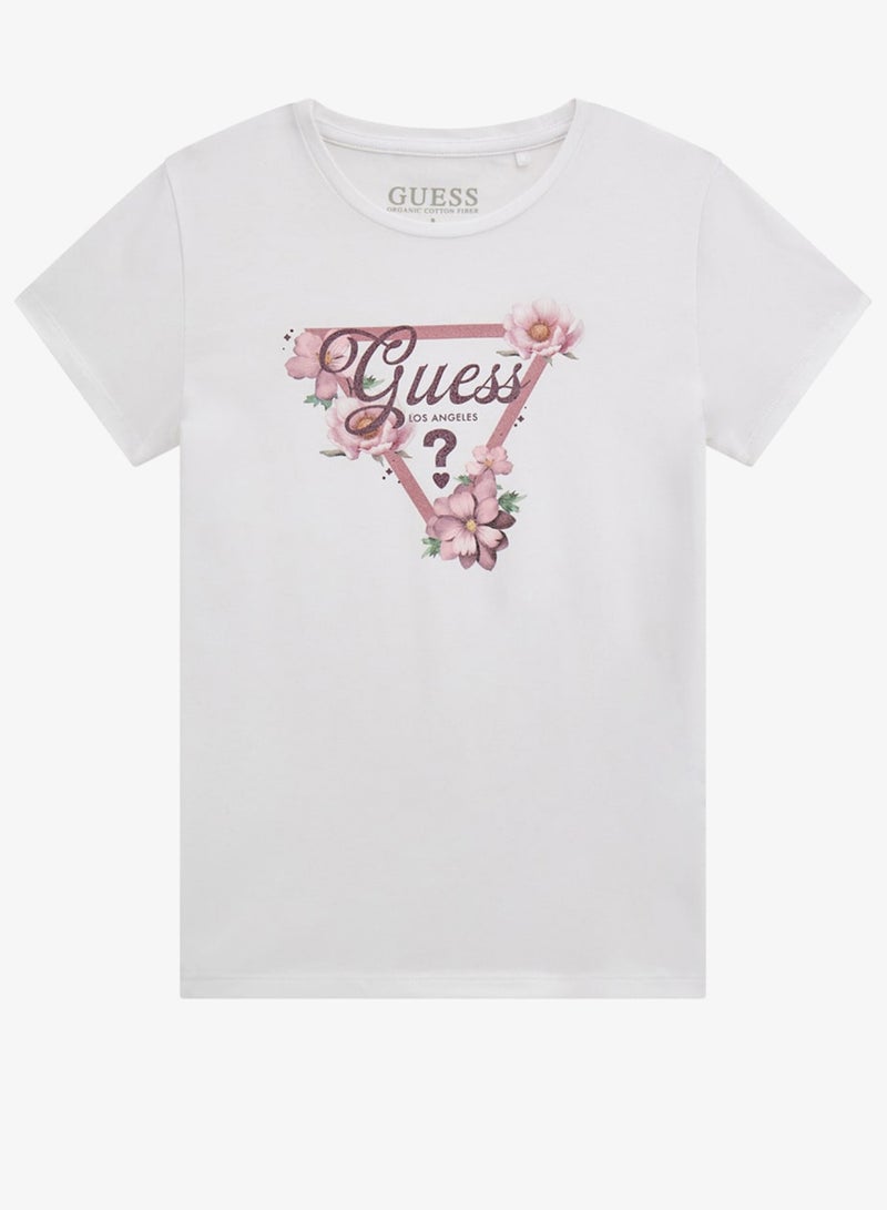 GUESS Kids Graphic Crew neck T-Shirt - Image 1