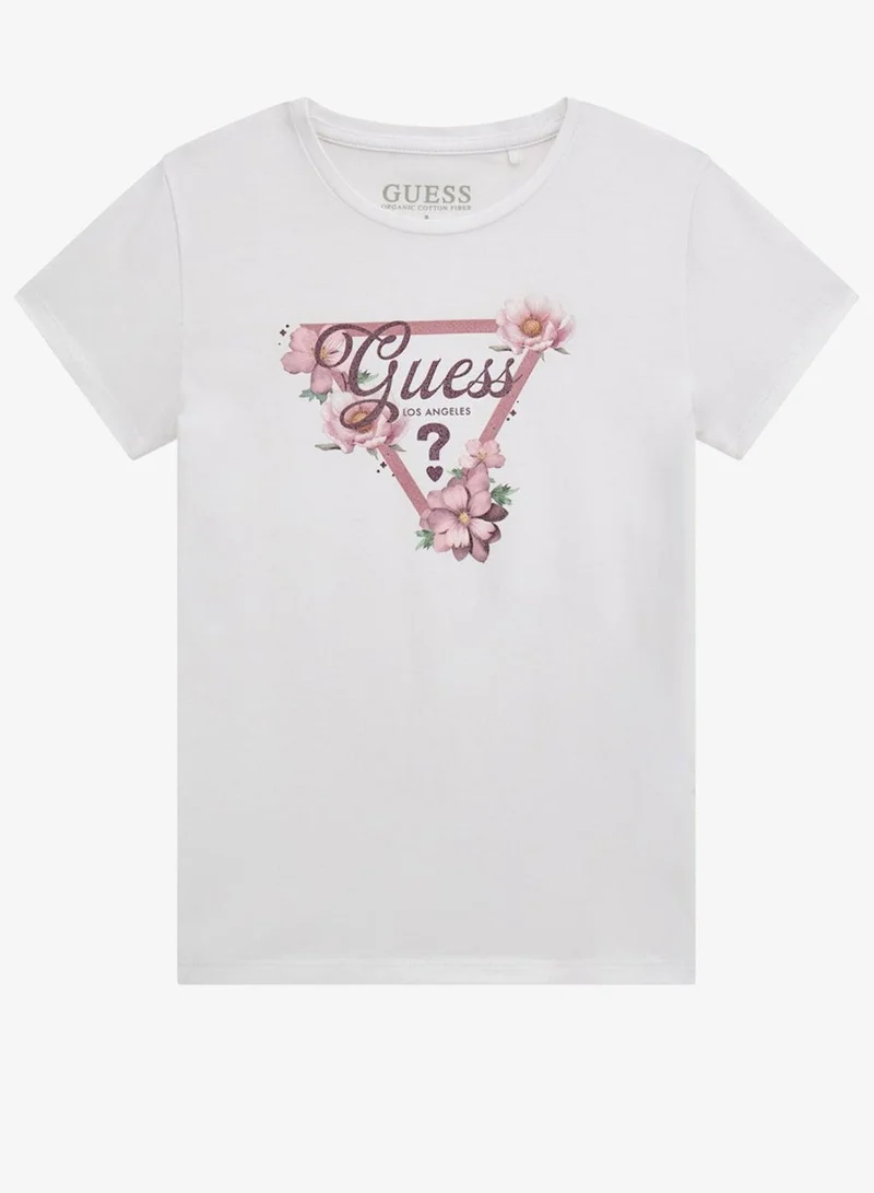 GUESS Kids Graphic Crew neck T-Shirt