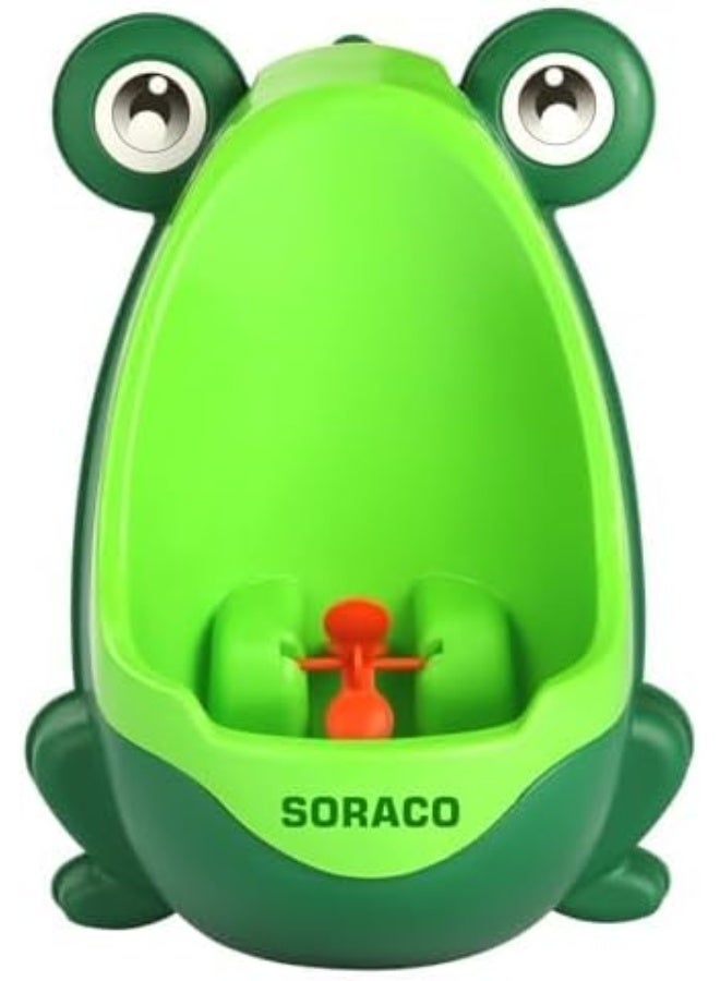 Soraco Cute Frog Boys Potty Toilet Training with Whirling Target Green - Image 1