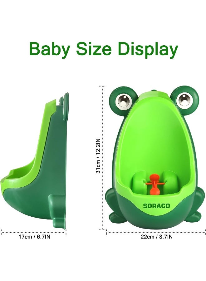 Soraco Cute Frog Boys Potty Toilet Training with Whirling Target Green - Image 2