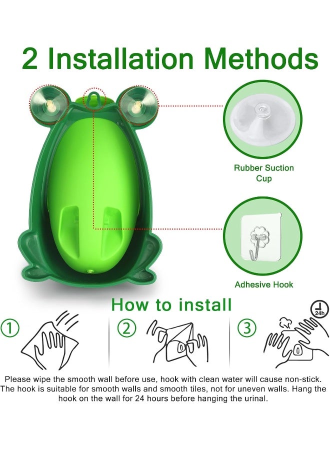 Soraco Cute Frog Boys Potty Toilet Training with Whirling Target Green - Image 4