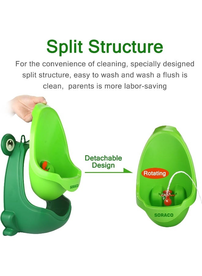 Soraco Cute Frog Boys Potty Toilet Training with Whirling Target Green - Image 3