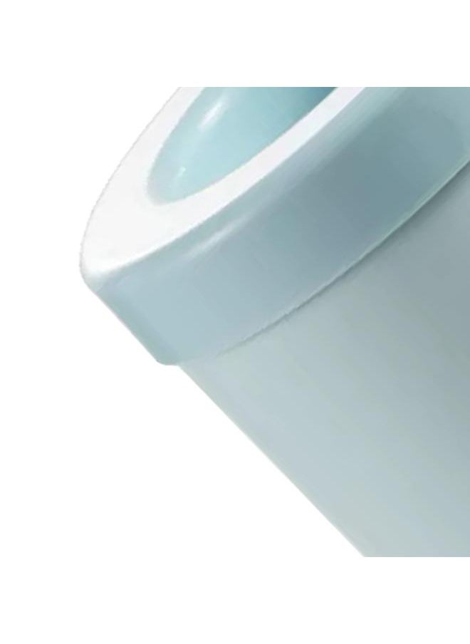Thoraya - Ice Cube Mold Ice Trays with Lid Large Silicone Ice Bucket Ice Cube Maker Round for Frozen Cocktail Beverages More Sky Blue - Image 1