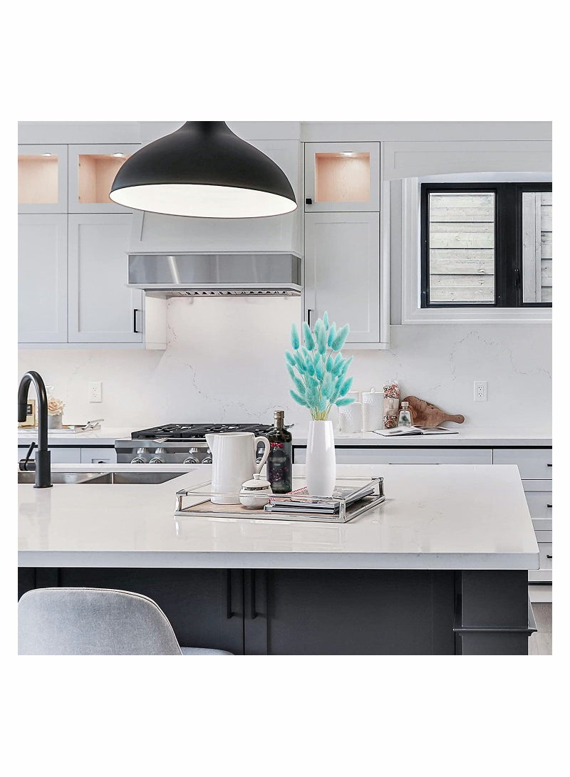 Natural Bunny Tails Dried Flowers, 70 Pcs Dried Lagurus Ovatus, Dried Pampas Grass Decor for Farmhouse Flower Arrangements Wedding Home Boho Party Decorations(Tiff Blue) - Image 5