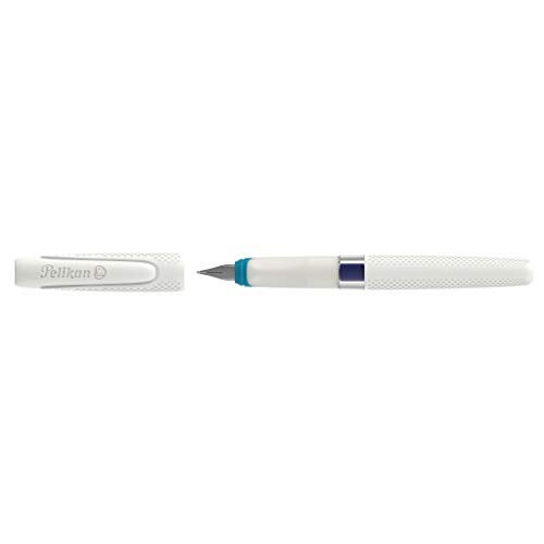 Pelikan ILO Fountain Pen for Right-Handed and Left-Handed Users, White, Cartridge Fountain Pen with Extra Light Weight, Nib M - Image 3
