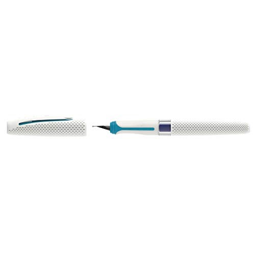 Pelikan ILO Fountain Pen for Right-Handed and Left-Handed Users, White, Cartridge Fountain Pen with Extra Light Weight, Nib M - Image 4