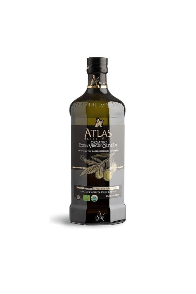 Atlas olive oils Premium Atlas Organic Extra Virgin olive oil 750ml made in Morocco - Image 1