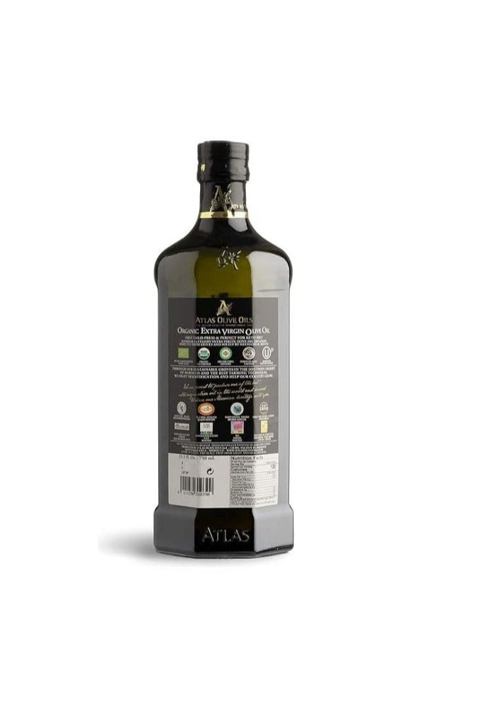 Atlas olive oils Premium Atlas Organic Extra Virgin olive oil 750ml made in Morocco - Image 2