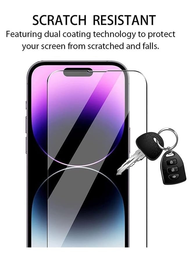 PROMASS Premium Clear Screen Protector 9H Tempered Glass with Easy Installation Kit Bubble free Scratch Resistant Anti-Fingerprint glass for iPhone 15 Plus - Image 3