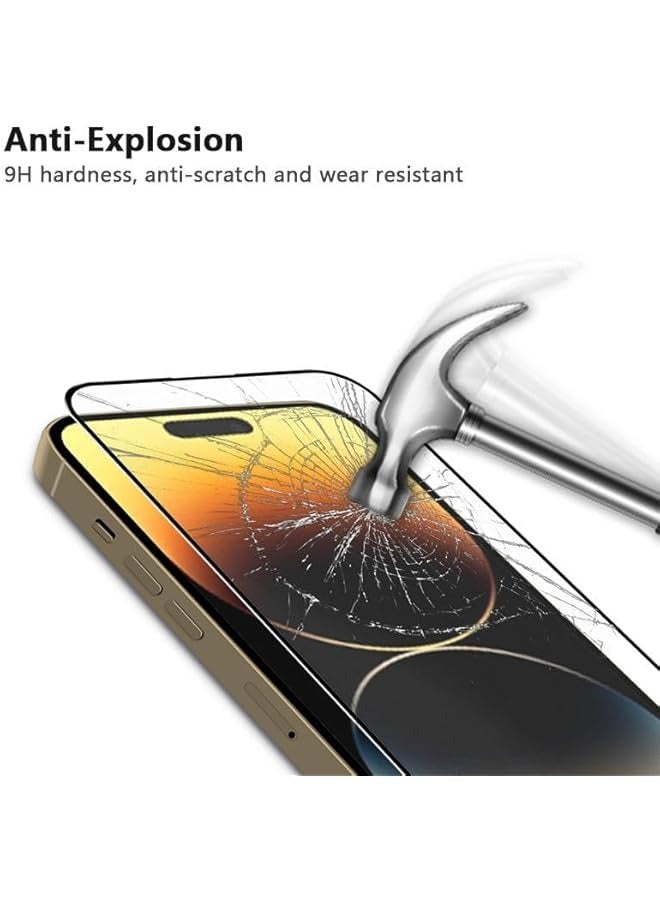 PROMASS Premium Clear Screen Protector 9H Tempered Glass with Easy Installation Kit Bubble free Scratch Resistant Anti-Fingerprint glass for iPhone 15 Plus - Image 4