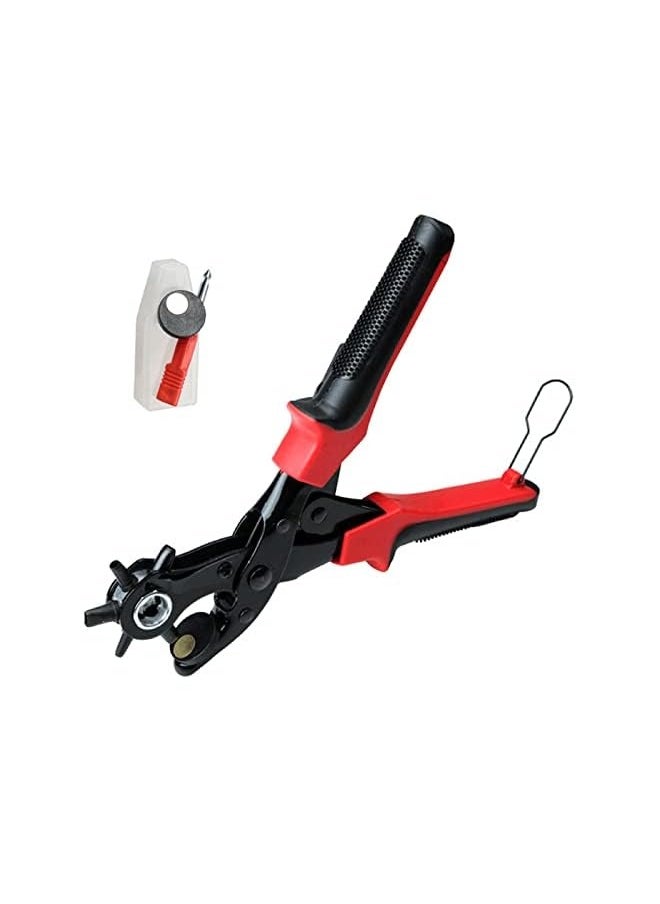 PROMASS Portable Durable Multi-Function Belt Punch Manual Labor-Saving Round Hole/Elliptical Hole/Flat Hole Punching Forceps  - Image 1